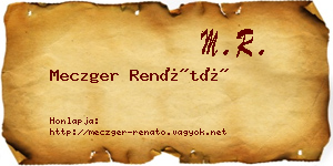 Meczger Renátó névjegykártya